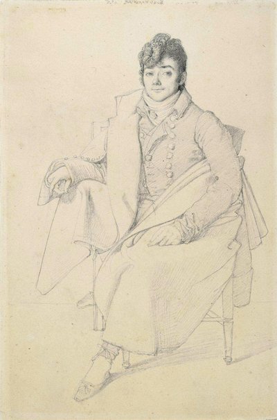 The Sculptor Charles Dupaty by Jean Auguste Dominique Ingres